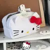 Nueva linda bolsa de lápices de peluche de Hello Kitty con dibujos animados japoneses, bolsa de almacenamiento de papelería de gran capacidad, caja de papelería para estudiantes
