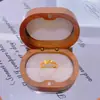Anillo Flor Antigua Cepillada Oro Arena Estilo Tienda de Oro Diseño Nicho Anillo Joyería Versátil de Lujo Ligero