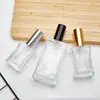 Botella de Muestra de Perfume con Atomizador de Rosca de 10ml Botella de Recarga Botella de Spray Cosmético Botella Vacía Engrosada de Alto Valor
