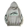 2024 Nueva Marca de Moda Transfronteriza Estilo Europeo y Americano Kanye Retro Chaqueta Vieja Estampado Hell Star Llama Unicornio