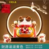 Adornos de gato de la suerte sacuden la mano anillo de lámpara LED tienda de gatos ricos el negocio está en auge regalo sala de estar inauguración gato