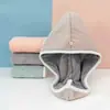 Nova Touca para Secar Cabelo Secagem Rápida Camada Dupla Espessada Toalha de Shampoo Toalha Absorve Água e Não Solta Fiapos Dormitório Estudantil Touca Extra Grossa para Secar Cabelo