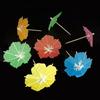 Decoração de Festa Transfronteiriça Palha Havaiana Guarda-chuvas de Frutas Palitos 3D Favo de Mel Conjunto de Palitos Guarda-chuva Fluorescente Palha Flamingo
