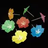 En stock palillo decorativo de cóctel desechable paraguas octagonal palillo mini paraguas palillo de fruta personalización