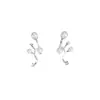 Pendientes de Perla Estrellada Estilo Coreano y Japonés de Aguja de Plata para Mujer, Pendientes de Diseño de Nicho de Lujo Ligero, Nuevos Pendientes Populares 2026