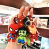 Llavero Creativo de PVC de Spiderman de Dibujos Animados Llavero de Muñeco de Iron Man Colgante para Bolso Pequeño Regalo Venta al por Mayor