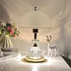 Luminária de mesa de cristal de luxo leve de alta qualidade para mesa de cabeceira, quarto sofisticado, casamento, luz noturna de ambiente para quarto principal de longa duração