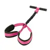 Banda de Resistencia con Pedal de Pie y Asa en T Mejorada con Funda Protectora, Entrenador de Abdominales, Piernas y Brazos