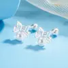 Brincos de Parafuso com Laço e Pérola para Mulheres, Brincos Doces de Laço com Pérola, Brincos de Luxo Leve, Brincos de Nicho