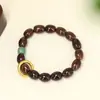 Pulseira Bodhi Rato Dourado Roxo Série Tinta DIY Especificações 13-15mm Masculino e Feminino Estilo Étnico Joia Rosário Atacado