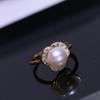 DIY con accesorios DIY S925 plata esterlina anillo de perlas soporte vacío exquisito anillo pequeño accesorios para soporte de anillo material 7-8