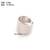 Anillo mínimo de pedido europeo y americano retro ancho plisado de acero de titanio oro de 18k personalizado de acero inoxidable en forma de corazón