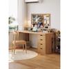 Escritorio Doble de Madera Maciza con Librero Combinación de Librero y Mesa de Estudio para Estudiantes Mesa de Trabajo Sencilla Escritorio Sencillo para Computadora