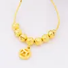 [Estilos múltiples disponibles] collar de llave de bolsa de la suerte de corazón de durazno chapado en oro latón collar de estrella de mar collar de oro arena de Vietnam