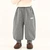 Pantalones de Forro Polar Changguo Clothing para Niños Invierno Nuevo Estilo Pantalones Rayados de Forro Polar Integrado para Niños Pantalones Jogger Suaves y Acogedores para Niños Pequeños y Niños