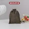 Sacos de Linho Composto com Cordão para Café, Sacos para Embalagem de Presentes de Joias, Sacos de Linho à Prova de Poeira para Joias de Natal Atacado
