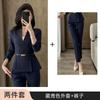 Al por mayor Nuevo Conjunto de Traje Profesional Slim-Fit Gris Sin Cuello para Mujer para Primavera y Otoño Tienda de Joyería Salón de Belleza Tienda de Oro Ropa de Trabajo
