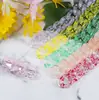 Plástico Acrílico Alto Brillo Color Transparente Cadena de Estrellas Cielo Completo 21*30 Broche de Presión Argolla Abierta Adorno Bolsas de Joyería Accesorios