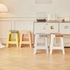 Taburete de Plástico para Sala de Estar del Hogar, Taburete Alto Simple Nórdico para Mesa de Comedor, Apilable, Taburete Cuadrado Espesado Nuevo Material para Adultos para Almacenamiento
