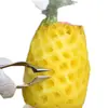 Pelador y descorazonador de piña de acero inoxidable, pelador y quitapicaduras de piña engrosado, nueva pinza para fresas