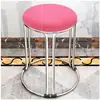 Mesa de jantar de 46 cm de altura com estrutura de aço reforçada, design popular, aço inoxidável espessado e reforçado, banqueta alta estilosa para uso doméstico, banqueta redonda