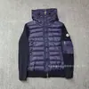 Estilo Europeo Nueva Marca m Chaqueta de Plumas Casual Patchwork Tejido, Corte Ajustado Versátil con Capucha Relleno de Plumón de Pato Blanco Abrigo de Pareja