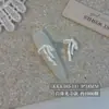 Decoraciones de Moño de Satén Suave para Uñas, Artículo Popular de Celebridad de Internet, Moño Grande de Perla Pura de Lujo para Uñas Decoración al por Mayor