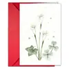 Conjunto de Envelopes para Cartão de Cumprimentos com Ilustração de Flores e Plantas Transfronteiriças Estilo Literário Cerimônia de Aniversário Agradecimento Cartão Universal