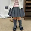 Ropa para niños azúcar de pera conjunto de otoño para niña falda atuendo estilo escolar top para niños falda ropa para bebé niña
