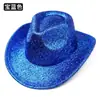 Chapéu de Palco Moderno Estilo Coreano Chapéu de Performance para Apresentação Cor Brilhante Cartola Chapéu de Cowboy Ocidental Chapéu de Jazz