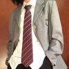 Heyna_Oficial Estilo Japonês Universitário Jk Conjunto Combinado de Gravata sem Laço Caseira Material Escolar Estilo Coreano Retrô
