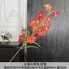 Flores Artificiales Serie Roja Estilo Chino para Bodas, Arreglos Florales para Pasillo de Boda, Flores de Mesa, Decoración Principal de Fondo, Flores de Seda Artificial de Alta Calidad al por Mayor