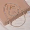 Collar de Perlas Shijia Estilo Coreano Calidad Shijia Cuentas Pequeñas de Arroz para Mujer Cadena para Clavícula Joyería Atmosférica de Gama Alta