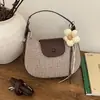 Bolso Nuevo Transfronterizo para Mujer con Diseño de Nicho, Bolso de Mano Tipo Bollo, Bolso de Hombro Tejido de Gama Alta, Bolso Cruzado Casual para el Día a Día