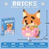 Nuevos Bloques de Construcción de Dibujos Animados Transfronterizos, Bloques de Ensamblaje de Micropartículas, Juguetes para Niños, Juguetes de Caja Sorpresa de Puesto Callejero, Regalos