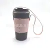 En stock moda mediana cuero portátil cubierta de taza cubierta para taza de batido de té con leche aislamiento térmico empaque exterior de taza de café cubierta de taza