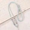 Cordón para collar de joyería de oro de doble lazo tejido a mano, cordón para colgante de jade cultural y creativo DIY, cadena para clavícula ajustable, cordón para colgar, venta al por mayor