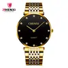 CHENXI/Dawn 072C Correa de Acero Reloj Casual para Pareja Simple Moda Reloj para Pareja Fábrica Venta al por Mayor