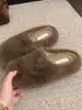Zapatos peludos para mujer 2026 invierno exterior casual mocasines sin cordones con forro de felpa y forro de algodón cálido