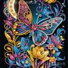 Pintura de Diamantes Transfronteriza DIY Estilo Dibujos Animados Obra de Arte Hecha a Mano 30*30 Pintura Decorativa Sin Pintura de Perlas con Marco y Diamantes Brillantes