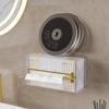 Caja de pañuelos a cuadros ligera de lujo para cocina, sin perforaciones, horizontal y vertical, de doble propósito, para toallitas de baño, toallitas, bombeo de papel higiénico