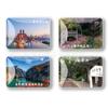 Ímã de geladeira de vidro cristal adesivo magnético presente de turismo de Chongqing Hongyandong LOGO criativo da empresa para produção de mapa