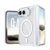 Adecuado para Iphoneduo Sombra Brillante Funda Plegable Magnética para Teléfono Apple Duo Magnética Anti-Caídas Funda Protectora Transparente