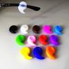 Cubierta de pie de silicona anticaída tipo coma pequeña, cubierta de pie de silicona para gafas de metal, gancho para la oreja multicolor, orejeras para gafas