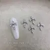 Decorações de Unhas com Cruz Estilo Punk Retrô Broche de Metal Liga Acessórios Pequenos para Unhas de Dedo Vestíveis DIY Atacado