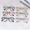 Gafas de moda que cambian de color y protegen de la luz azul para mujer, Monturas de gafas lisas retro de personalidad a la moda, Gafas de comercio exterior a la moda sin graduación para hombre