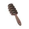Pente de Cabelo com Cerdas de Pinha Pente de Pinha com Cerdas de Porco Fofas Pente de Pinha com Cabeça de Massagem Pente Anti-estático para Cabelo Pente de Pinha