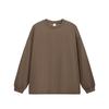 Ropa para Hombre Jie Zhan Serie de Colores 305Gfog Camiseta de Manga Larga 26 Primavera Estilo Americano Color Sólido Algodón Puro Holgada Camiseta Básica para Pareja