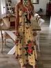Vestidos Europeos y Americanos 2025 Venta Caliente Estampado Digital Tendencia de Moda Primavera y Verano Estilo D Vestido Largo con Tirantes Floral para Mujer