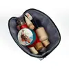 Nuevo neceser de alta gama con textura de piel sintética, clutch, exquisito para la cena, bolsa de almacenamiento portátil para cosméticos